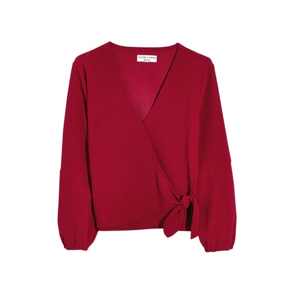 Madewell Tops - Texture & Thread Crepe Wrap Top